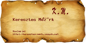 Keresztes Márk névjegykártya